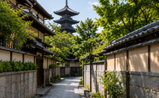 京都の街並みに調和する外構デザインの施工例